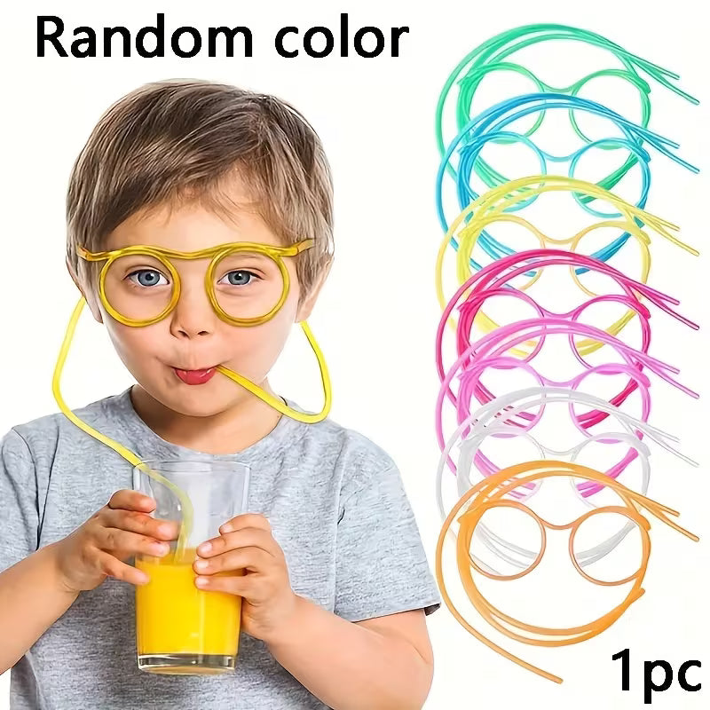 Creative And Quirky Eye Straw for Festive Party Games, Fun Glasses, Unique Soft Drinking Tubes, Perfect for Wedding And Birthday Celebrations