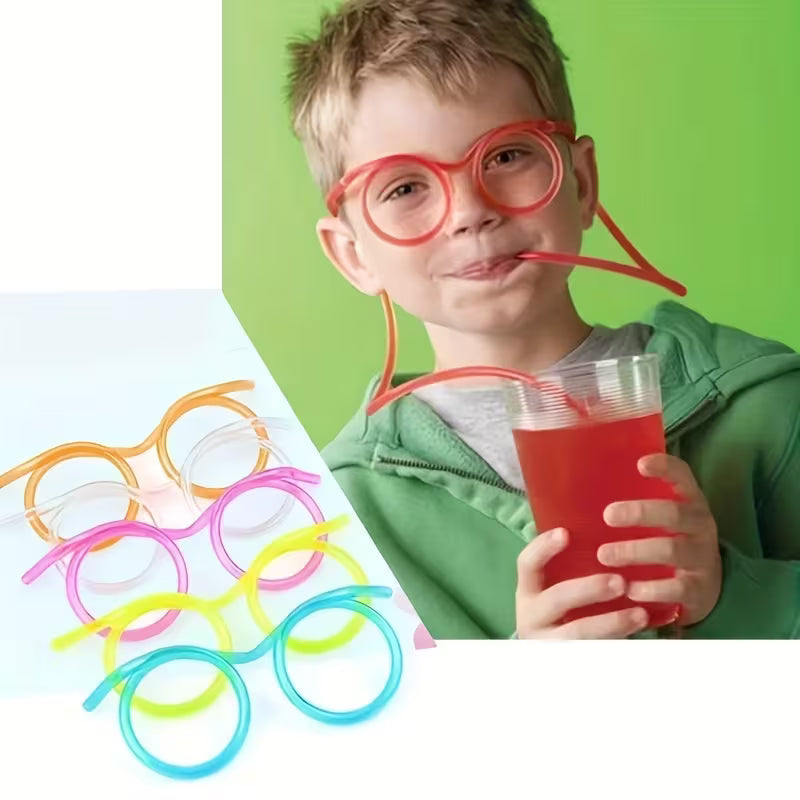 Creative And Quirky Eye Straw for Festive Party Games, Fun Glasses, Unique Soft Drinking Tubes, Perfect for Wedding And Birthday Celebrations