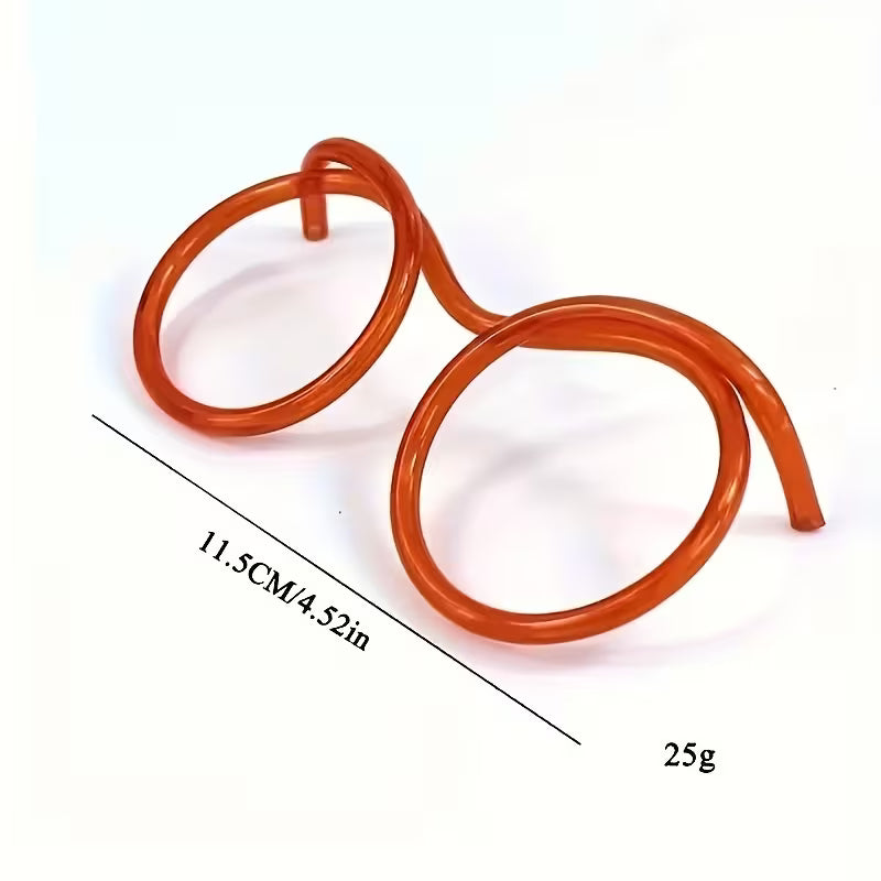 Creative And Quirky Eye Straw for Festive Party Games, Fun Glasses, Unique Soft Drinking Tubes, Perfect for Wedding And Birthday Celebrations